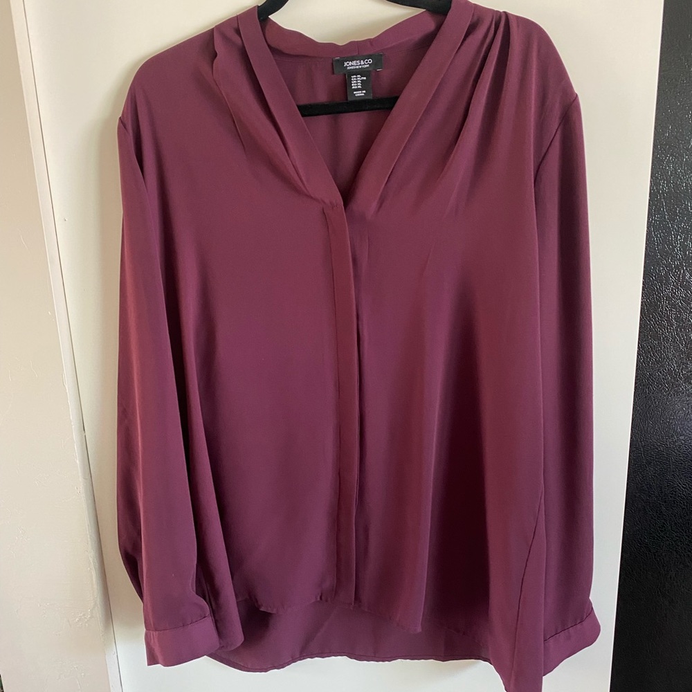 XL maroon dress shirt
